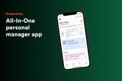 All-in-one personal manager app