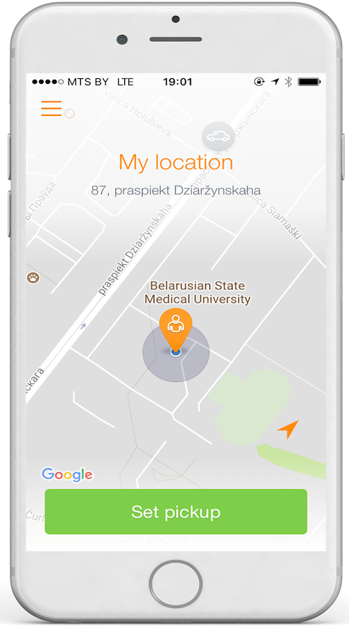 Taxi App screenshot 1