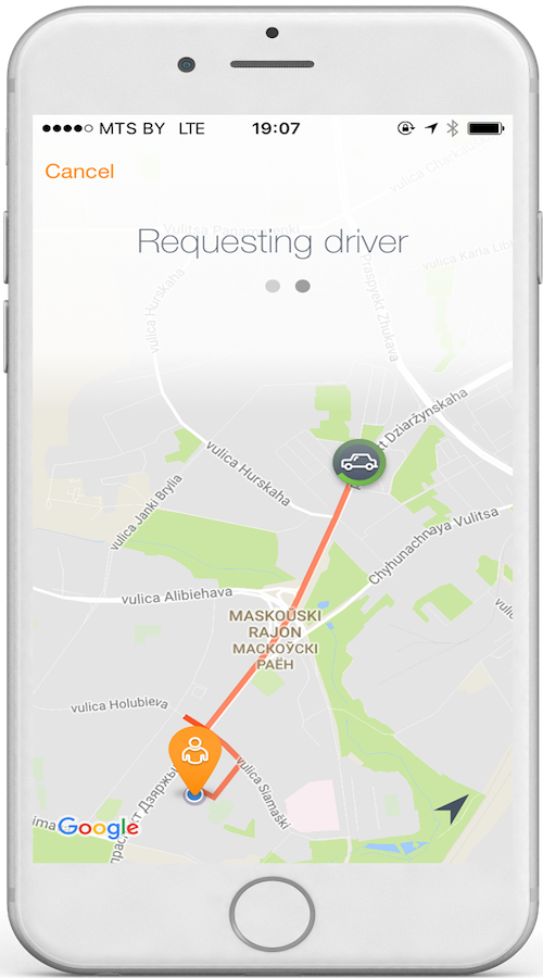Taxi App screenshot 3