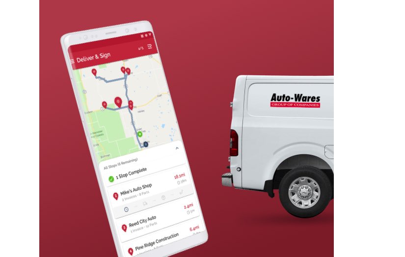 An Uber-like app for Auto Parts An Uber-like app that helps improve efficiency and ensures millions of parts are delivered on-time. screenshot 1