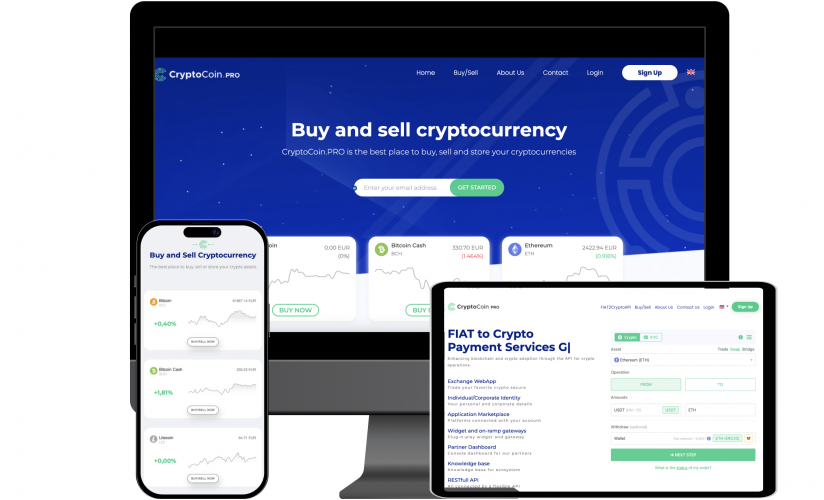 Crypto Broker  & ICOs Platform screenshot 1