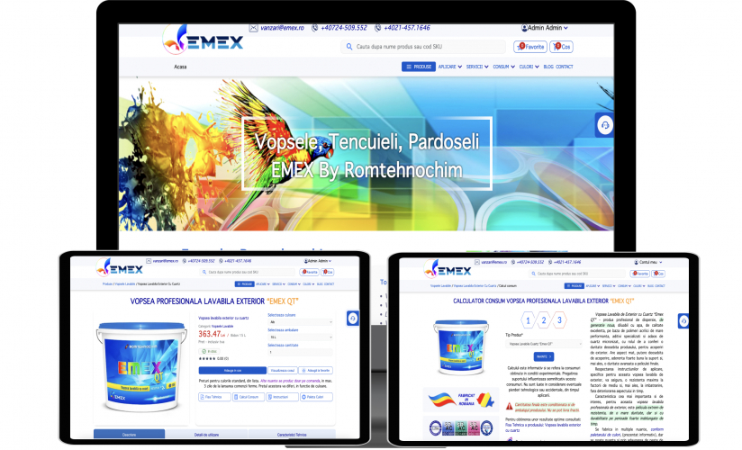 Custom CMS for Paint Production screenshot 1