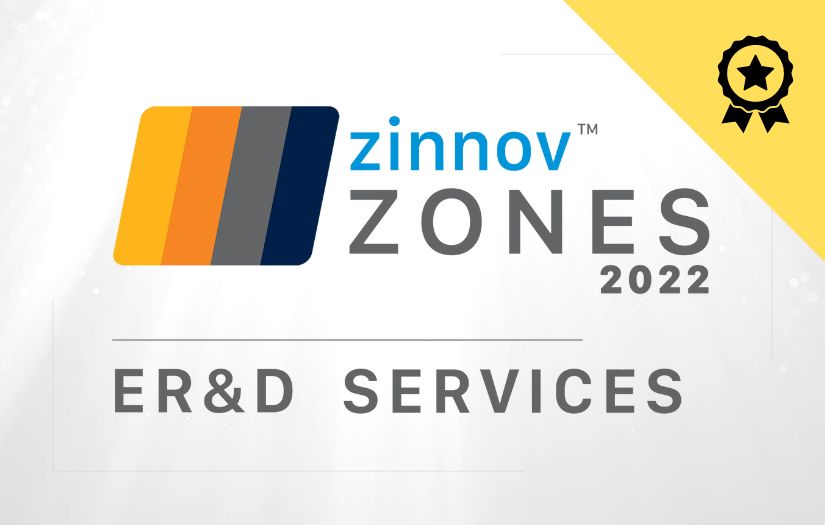 Trigent rated as a Leader in Enterprise Software for Small & Medium Service Providers by Zinnov Zones ER&D Ratings 2022 screenshot 1