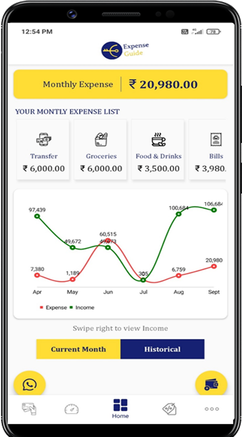 Expense Guide - Journey to fulfill financial goals screenshot 1