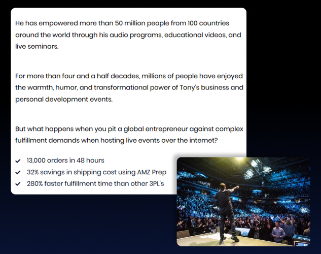 Tony Robbins Flash Fulfillment: 13,000 Orders, 48 Hours, 99% On-Time Delivery screenshot 2