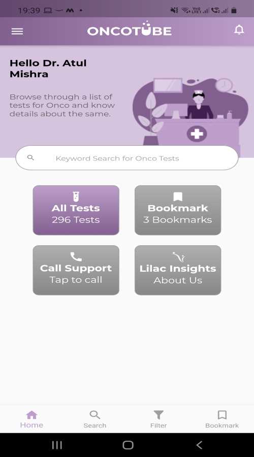 OncoTube - Easy Access of Test Details screenshot 1