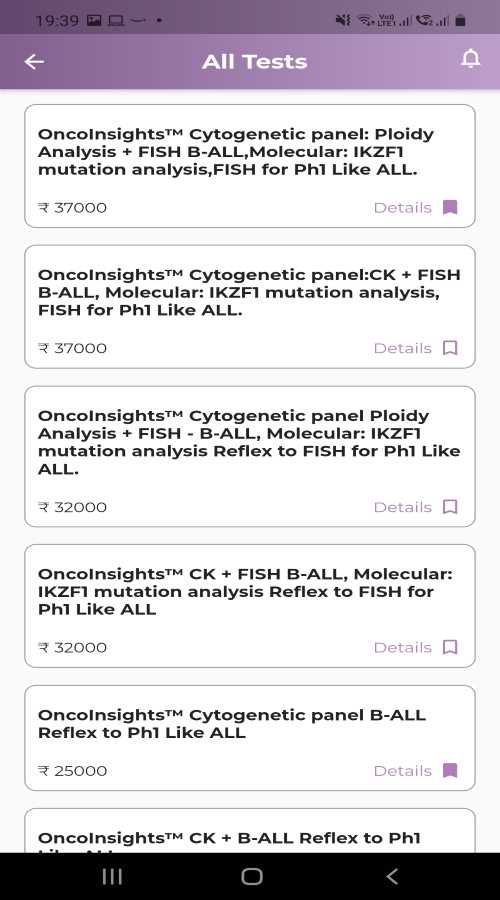 OncoTube - Easy Access of Test Details screenshot 2