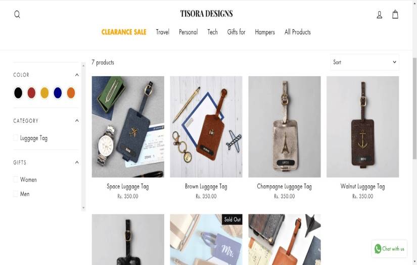 Tisora Designs - Personalized Travel & Lifestyle accessories screenshot 2