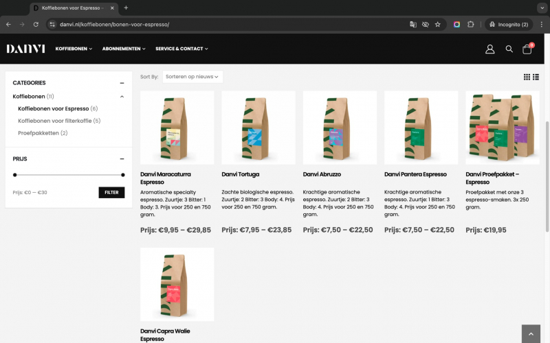 Danvi - Coffee Subscription screenshot 4