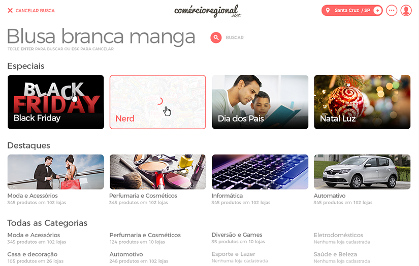 Comércio Regional Platform screenshot 2