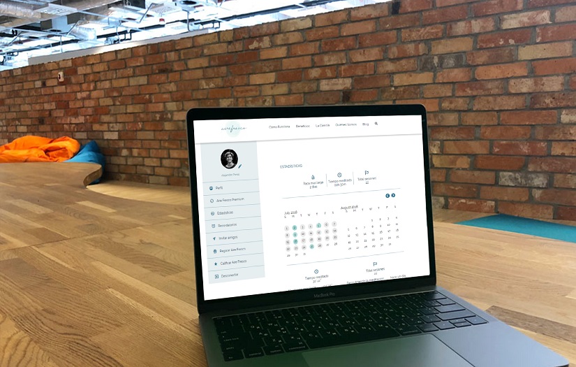 Web and Mobile solution for meditation screenshot 1