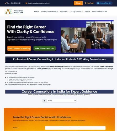 Allegiance Educare - The Consultant Portal screenshot 1