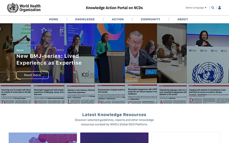 Knowledge Action Portal (WHO) screenshot 2