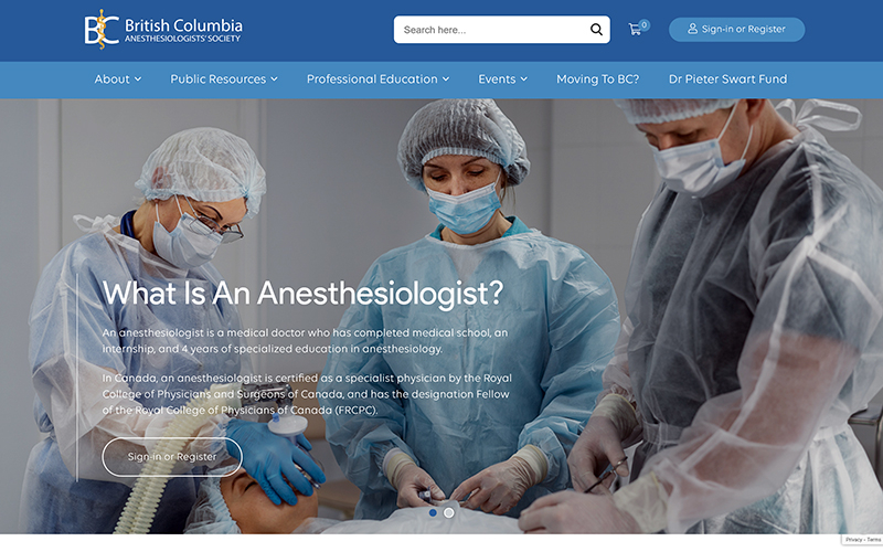 BC Anesthesiologists Society screenshot 2