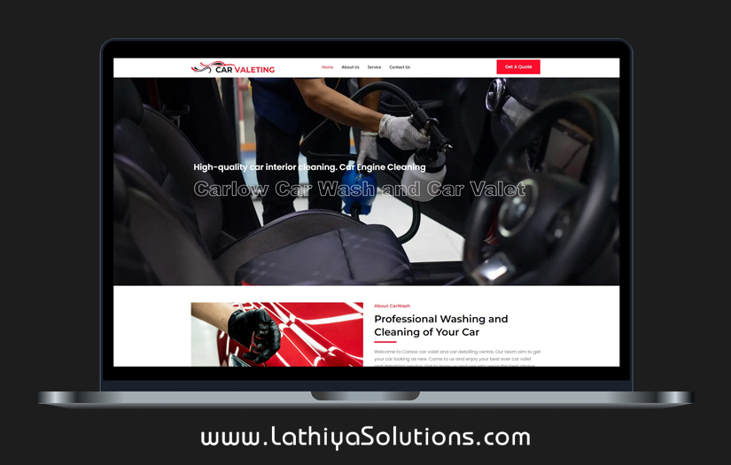 Car Valeting - Car Service Website screenshot 1