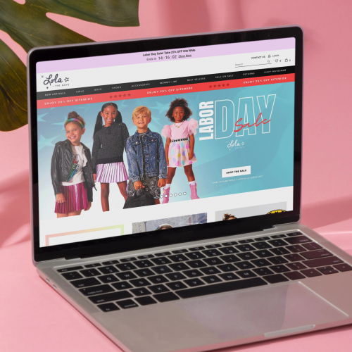 Lola + The Boys – Scalable E-commerce Platform for a Trendy Kids' Fashion Brand screenshot 2
