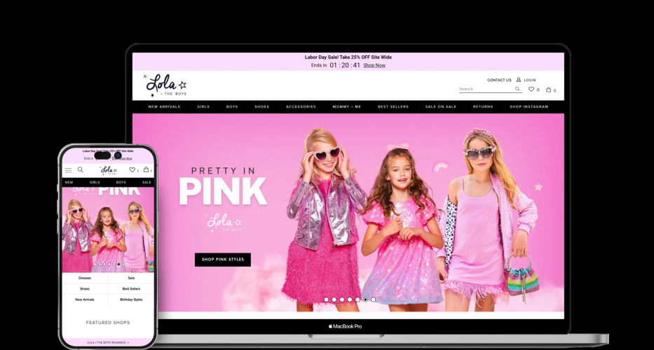 Lola + The Boys – Scalable E-commerce Platform for a Trendy Kids' Fashion Brand screenshot 5