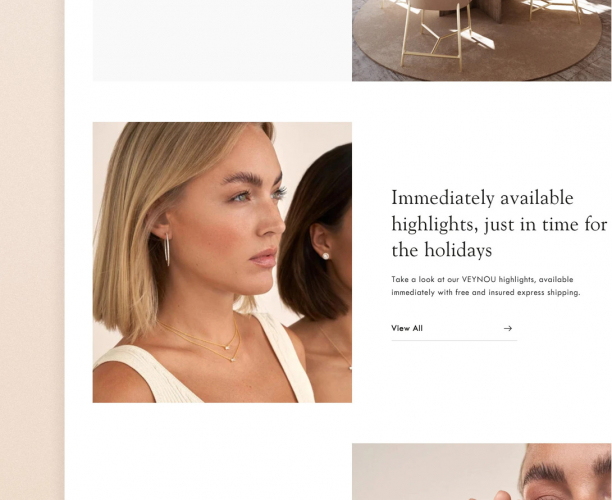 VEYNOU – Sustainable Luxury Jewelry E-commerce Platform screenshot 3
