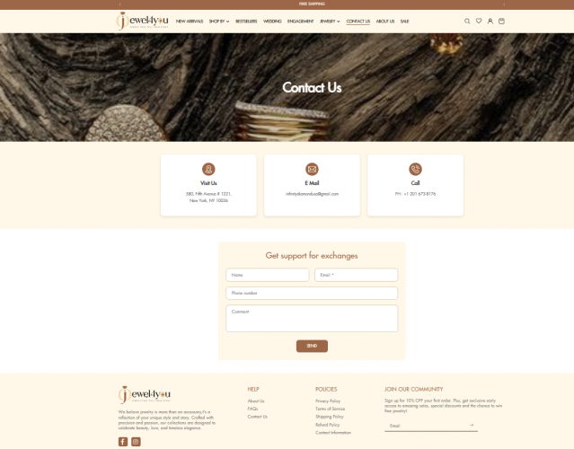 Jewel4You – Premium Lab-Grown Diamond Jewelry E-Commerce Platform screenshot 1