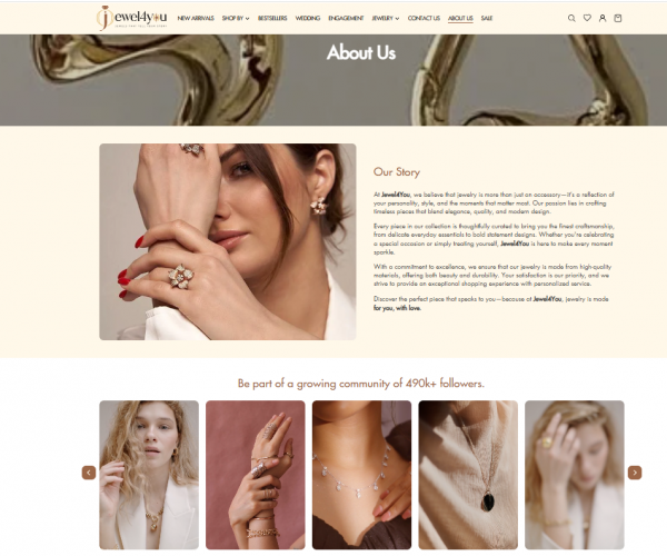 Jewel4You – Premium Lab-Grown Diamond Jewelry E-Commerce Platform screenshot 2