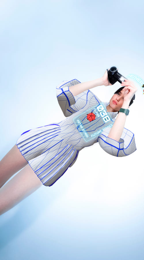 Snapchat filter "Future School Uniform" screenshot 2