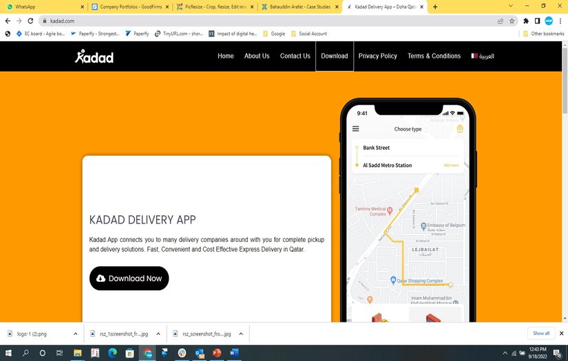 Kadad Delivery App screenshot 1