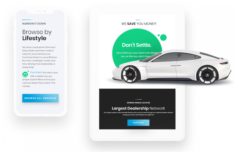 Online Marketplace for Vehicle Leasing Company screenshot 1