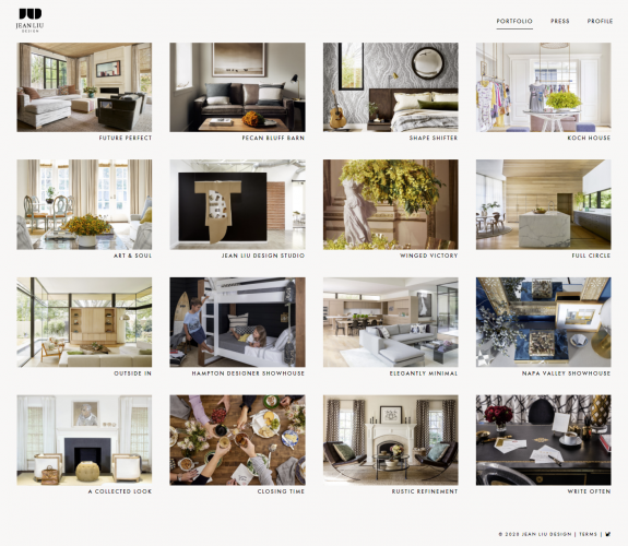 Design Elegance: A Sophisticated Portfolio Site screenshot 1