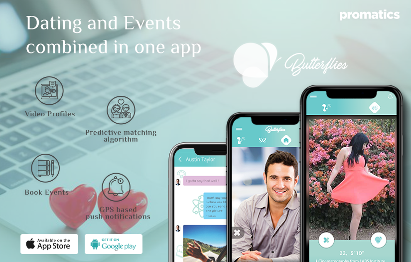 Dating and Events Mobile App screenshot 1
