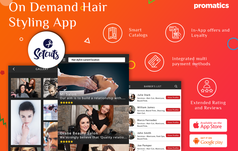 On Demand Hair Styling App screenshot 1