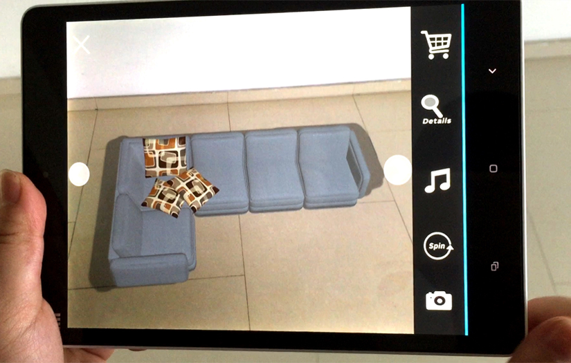 Place Furniture in real world using Augmented Reality App screenshot 1