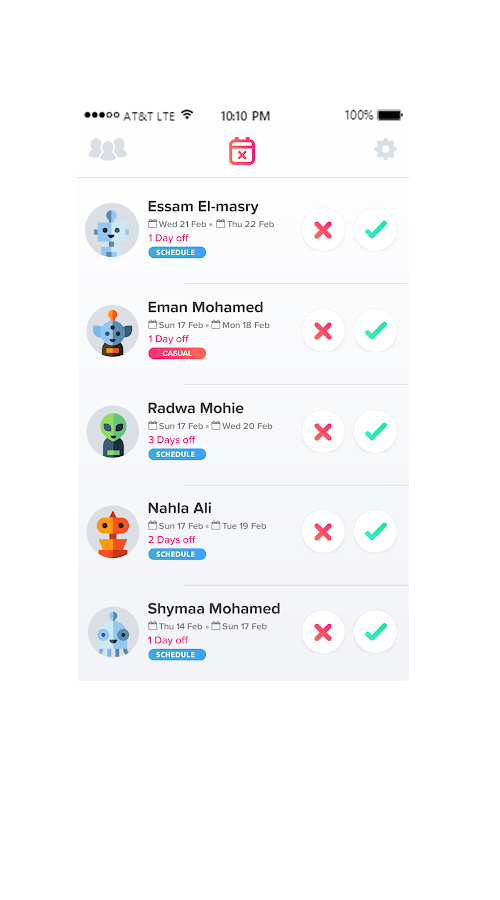 Day Off: Employees Leave Tracker screenshot 1