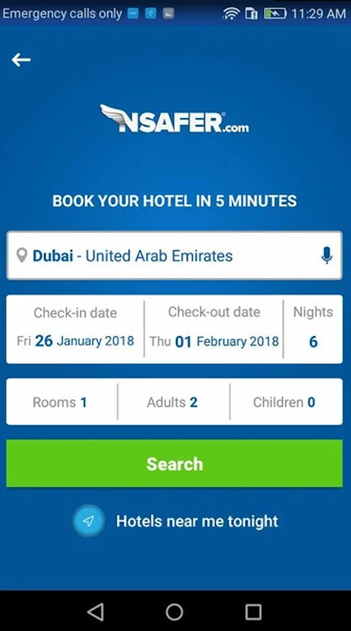 Nsafer - Hotels Booking Website & Mobile App screenshot 2