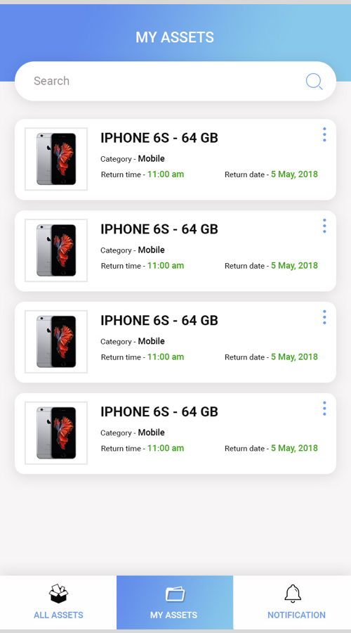 Asset chain screenshot 1