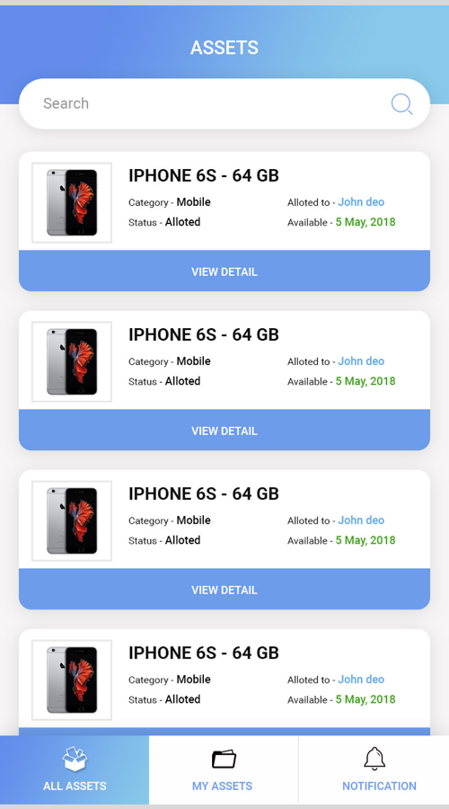 Asset chain screenshot 2
