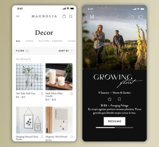 Video streaming experience for Magnolia Network screenshot 1
