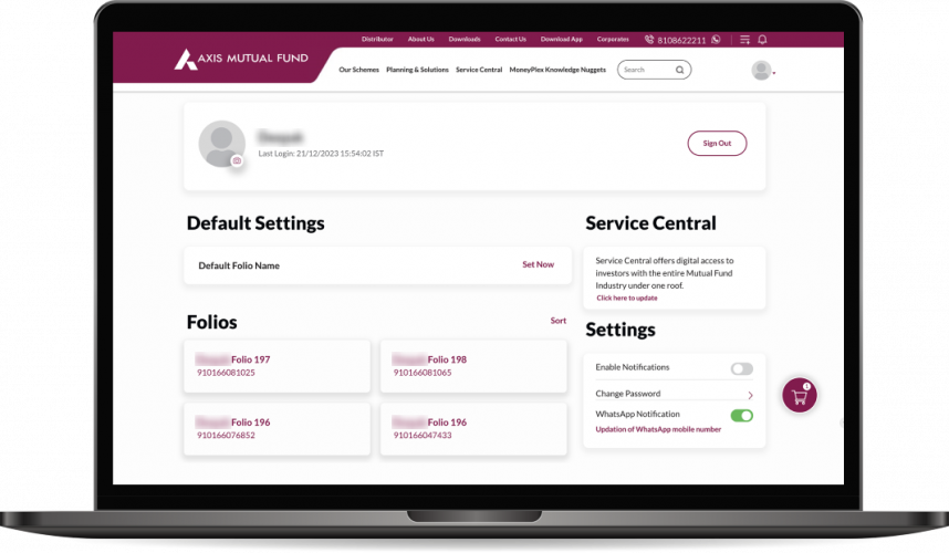 Axis Mutual Fund: Reinvented digital platform screenshot 2