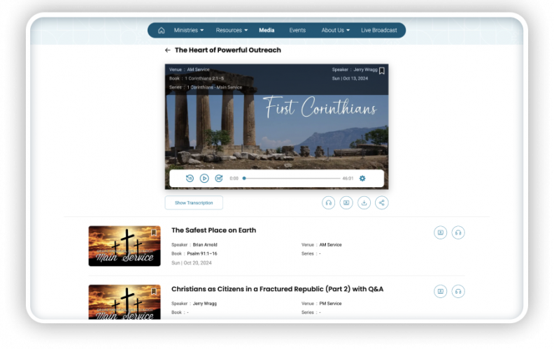 Digital transformation for easy worship experience screenshot 2