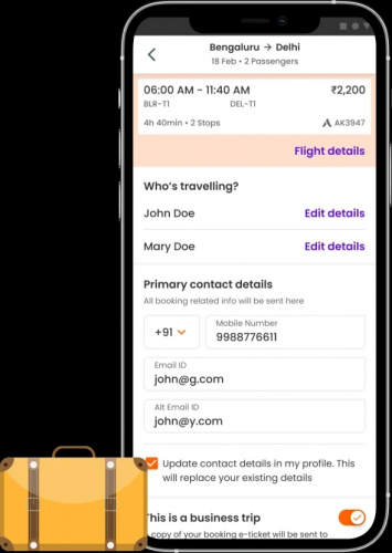 Akasa: Re-imagining airline ticket booking screenshot 1