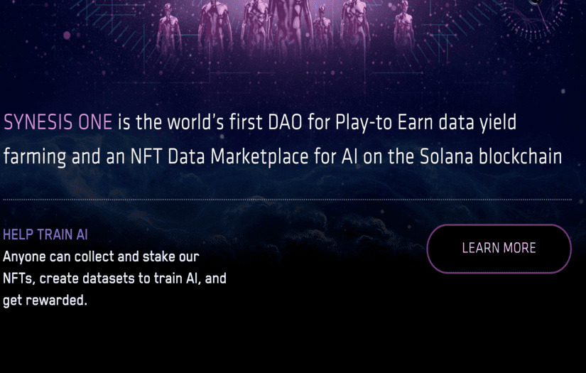 Synesis One - DAO for Play-to-Earn Data using Solana screenshot 1