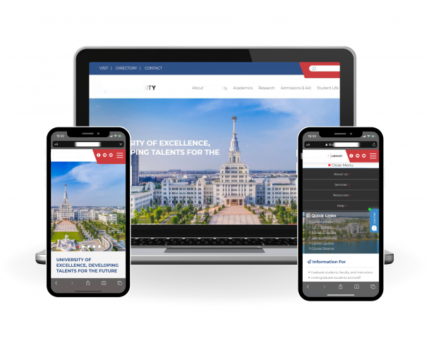 University Website Development And Integration screenshot 1
