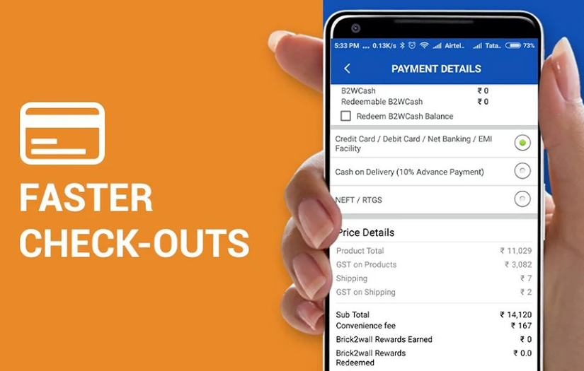 Brick2Wall - Construction Material Shopping App screenshot 1
