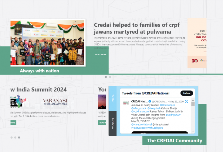 Website Development  for CREDAI screenshot 1