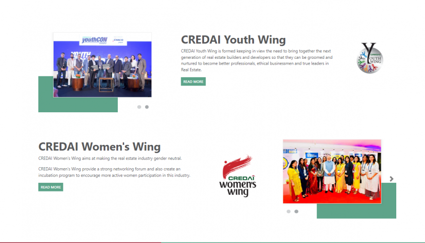 Website Development  for CREDAI screenshot 2