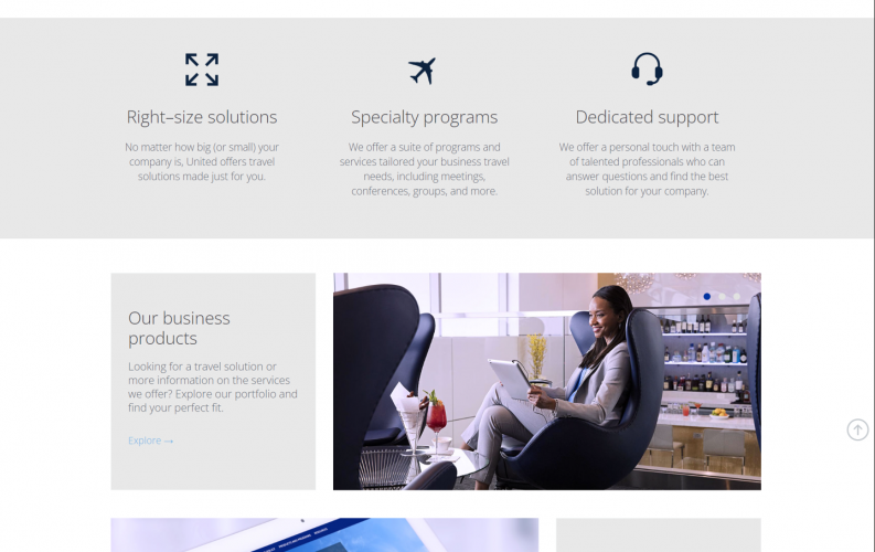 Custom Website Solution for UNITED AIRLINES screenshot 1