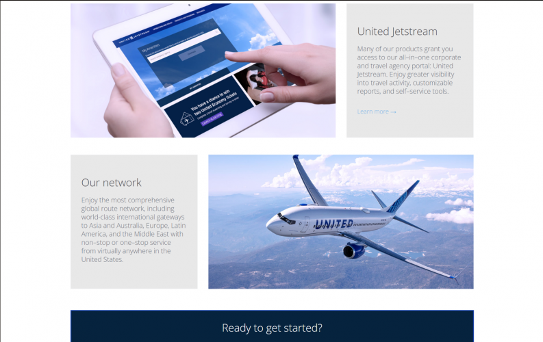 Custom Website Solution for UNITED AIRLINES screenshot 3