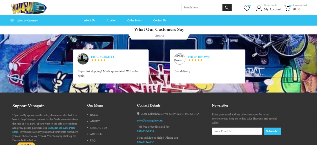 Vanagain Website Development : Scratch to Success screenshot 3