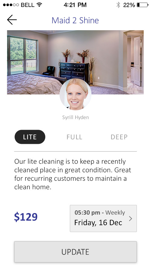 Tidi – Easy On Demand Home Cleaning Service App screenshot 1