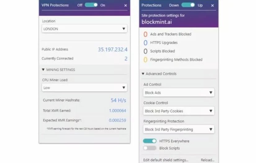Crypto-Mining Browser Development screenshot 1