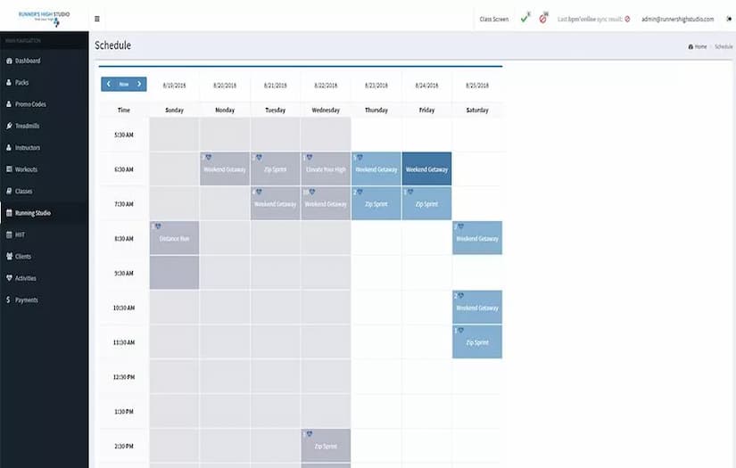 IoT Development for a Fitness Studio screenshot 1